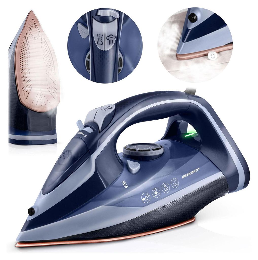 Żelazko parowe 3000W Berdsen BD-330 ceramiczna powłoka Zdjęcie produktu 