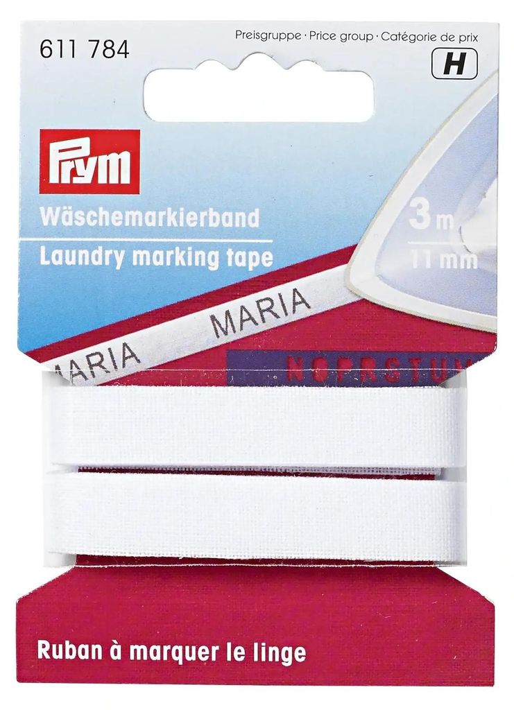 Prym páska na označování prádla CO nažehlovací 11 mm bílá Obrázek produktu 