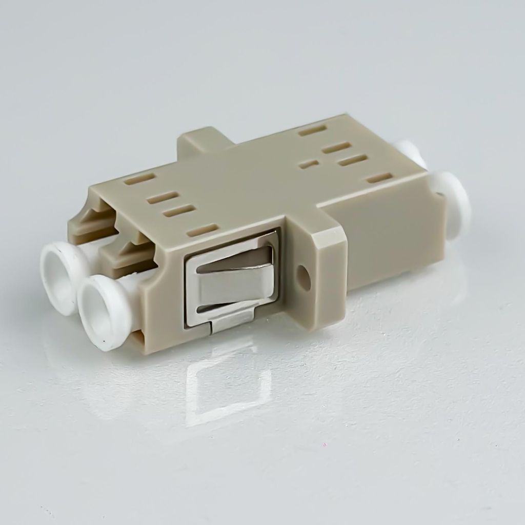 hb-digital LWL Verbinder LC/UPC LC/UPC Duplex OM1/OM2 Multimode beige