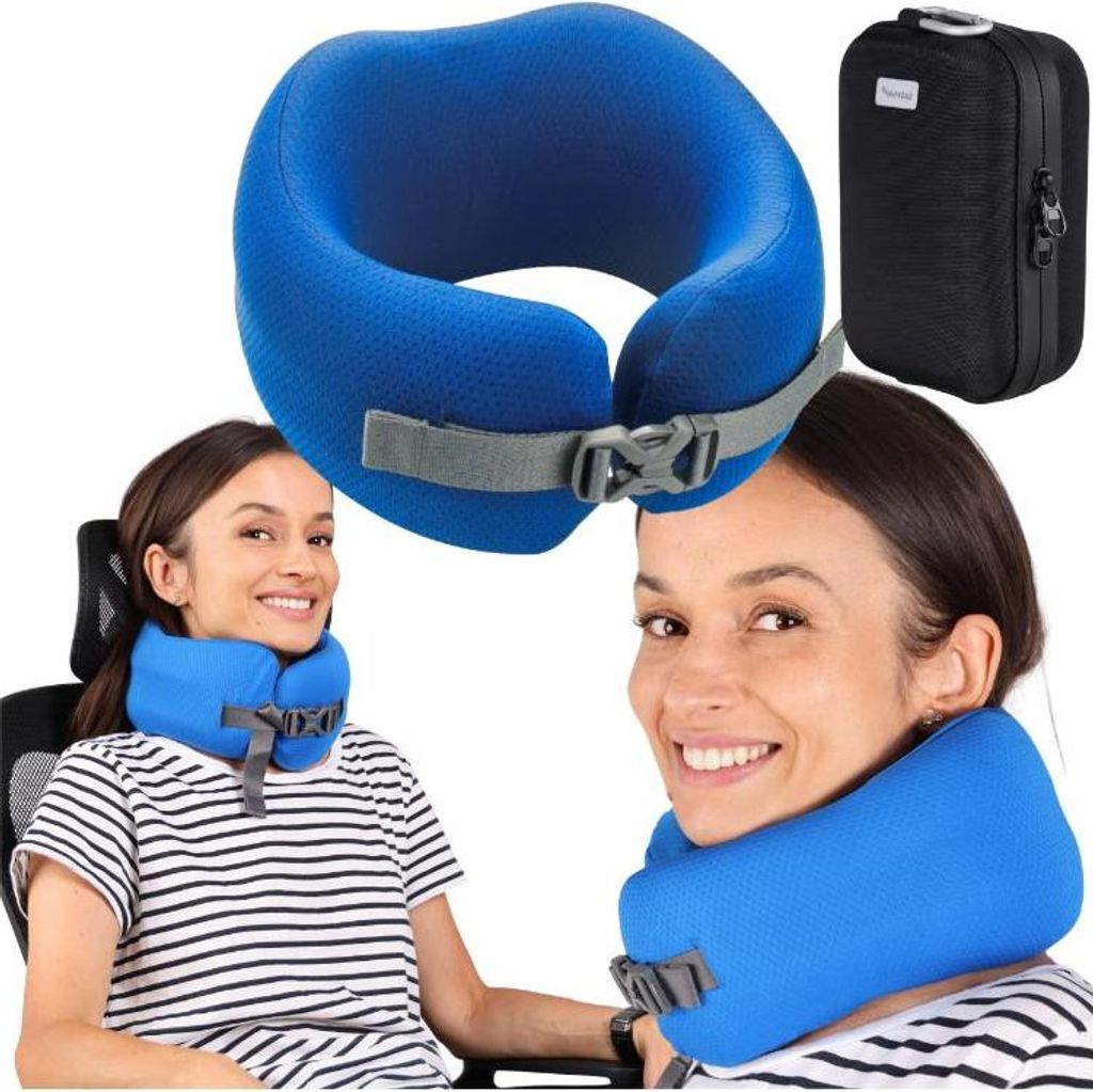 FIT4MED | Nackenkissen Easynap - Oval - Ergonomisch - Waschbarer Bezug - 1 Stück