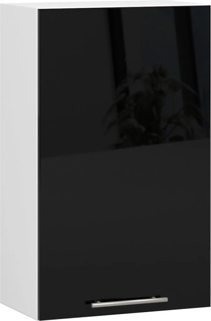 Mobile Pensile AKORD OLIWIA 50x30x72 cm | Cucina Componibile Nero Lucido