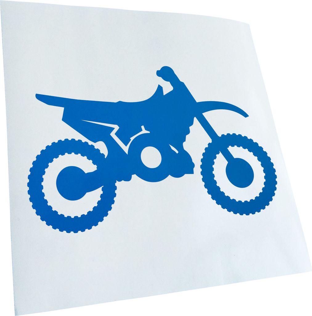 Kiwistar - Autoaufkleber - Motocross Bike - Neonpink - 16x10cm - Aufkleber für Auto, Laptop, Fahrrad, LKW, Motorrad mehrfarbig JDM Decal Racing