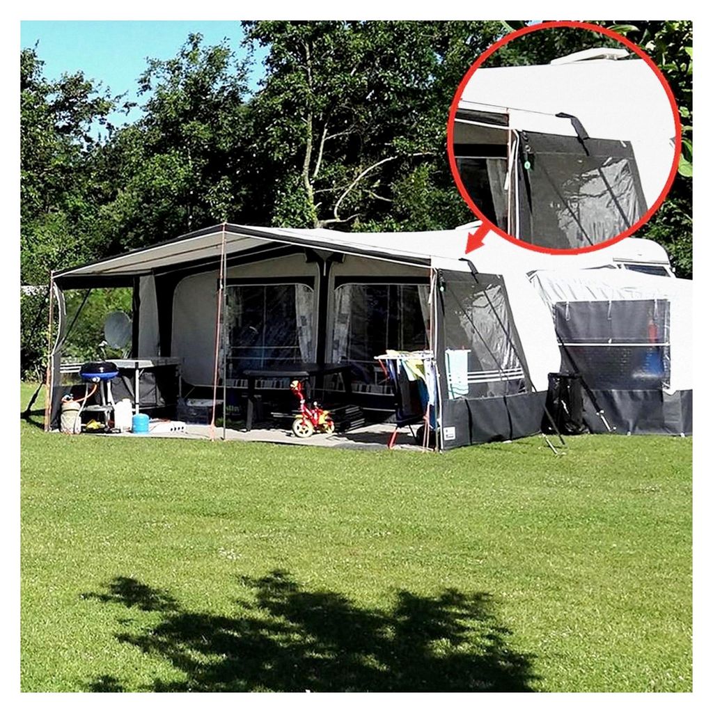 Sturmbandset für Vorzelte und Markisen 15-teilig inkl. Eckenschoner für Wohnwagen und Wohnmobil