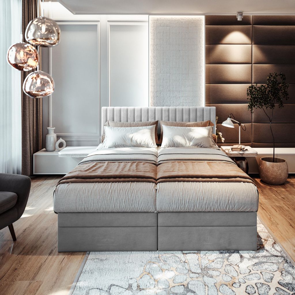 TRADA Adele Lit Boxspring adulte 180x200 Ensemble Image du produit 