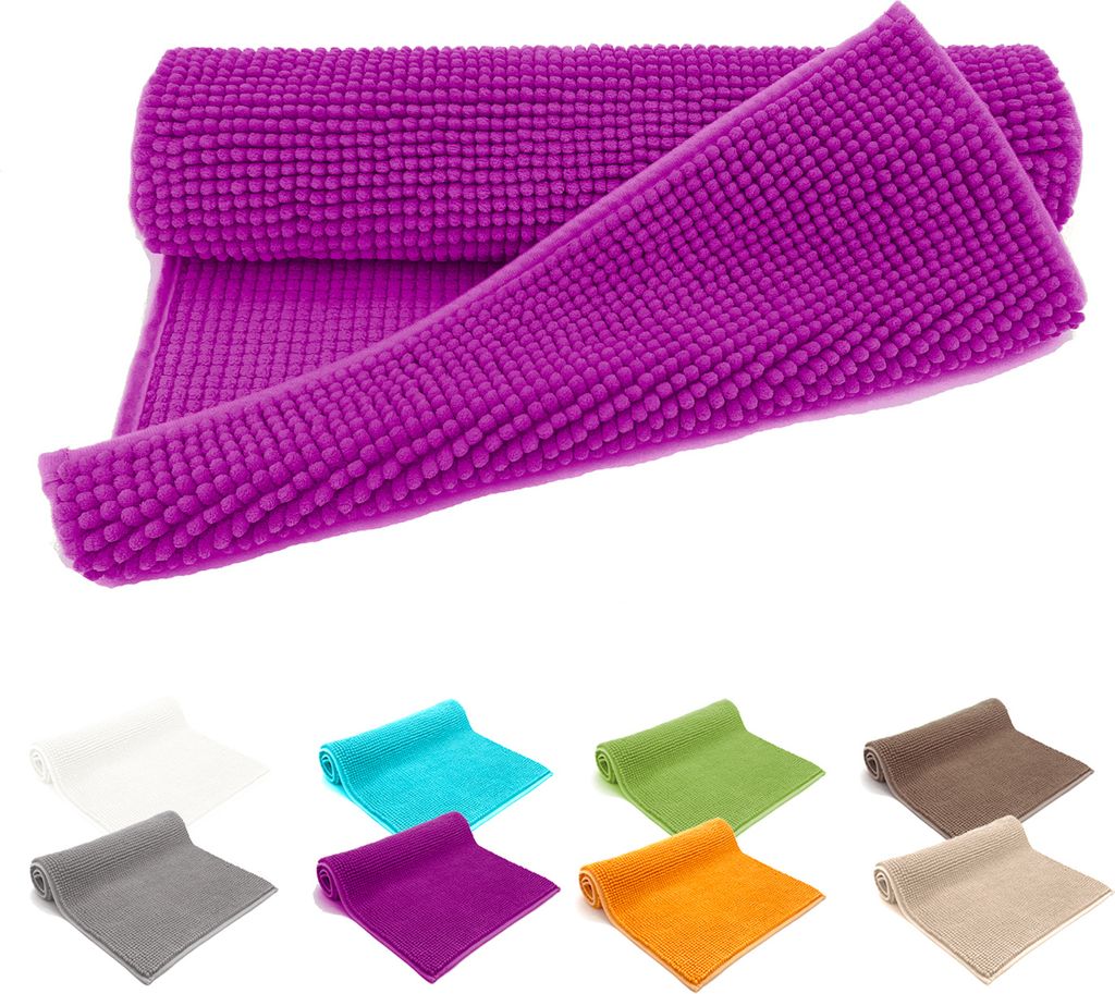heimtexland ® Badvorleger Chenille Super Flauschig Produktbild 