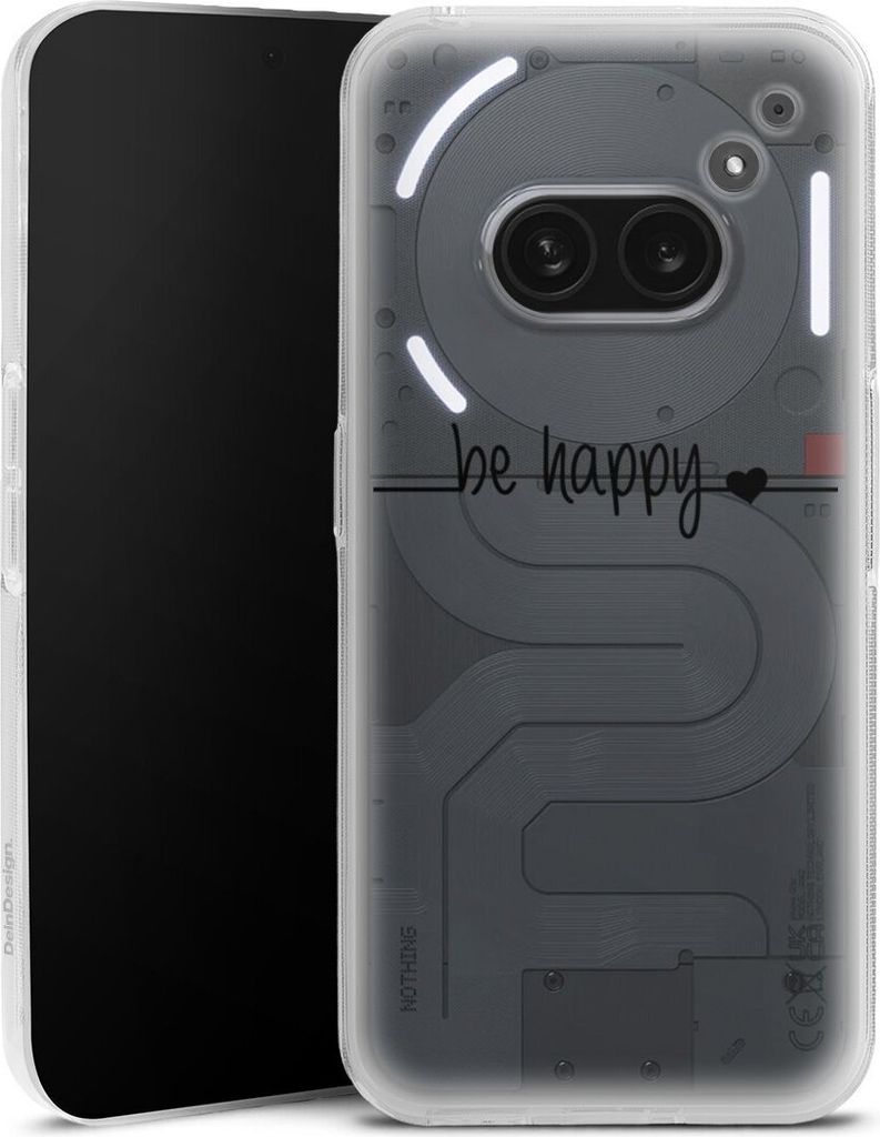 DeinDesign Handyhülle für Nothing Phone (2a) Silikon Hülle Case Smartphone Schutzhülle Glück Statement Motiv ohne Hintergrund