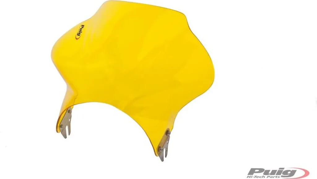 Saute-vent PUIG jaune pour Kawasaki : protection et style aérodynamique