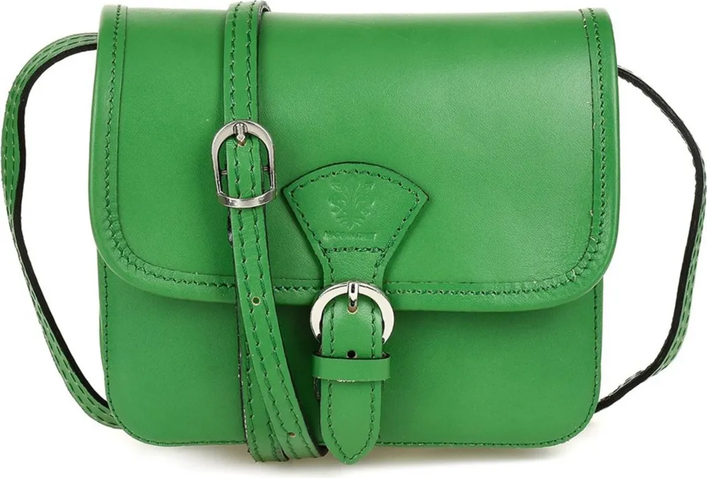 Sacoche bandoulière Beltimore k66 petit format pratique en cuir noir