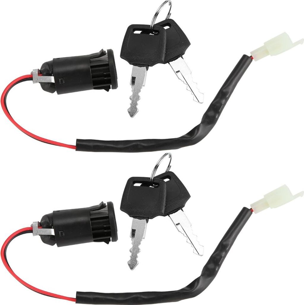 2 PCs Zündschalter und Schlüssel für Fahrraddreirad Elektro -Roller -Zubehör Ersatz