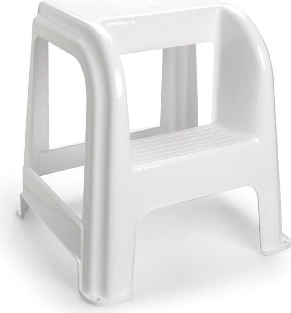 PlasticForte Kuchenhocker/Trittschemel - weis - Kunststoff Produktbild 