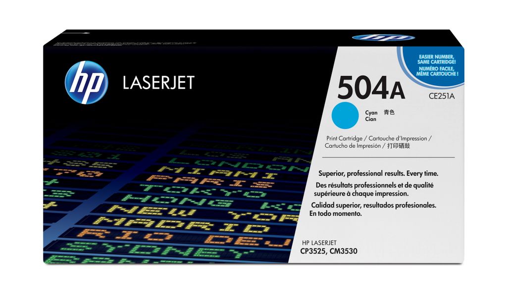 HP 504A      Schwarz     LaserJet    Tonerpatrone Immagine del prodotto 