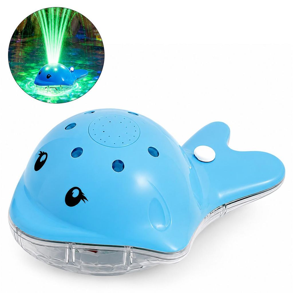 Wal Springbrunnen Badespielzeug mit LED Licht, Produktbild 