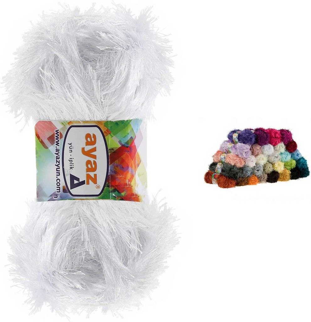 Fransenstrickgarn Yumos 140m/100g Fancy Strickgarn Garn Produktbild 