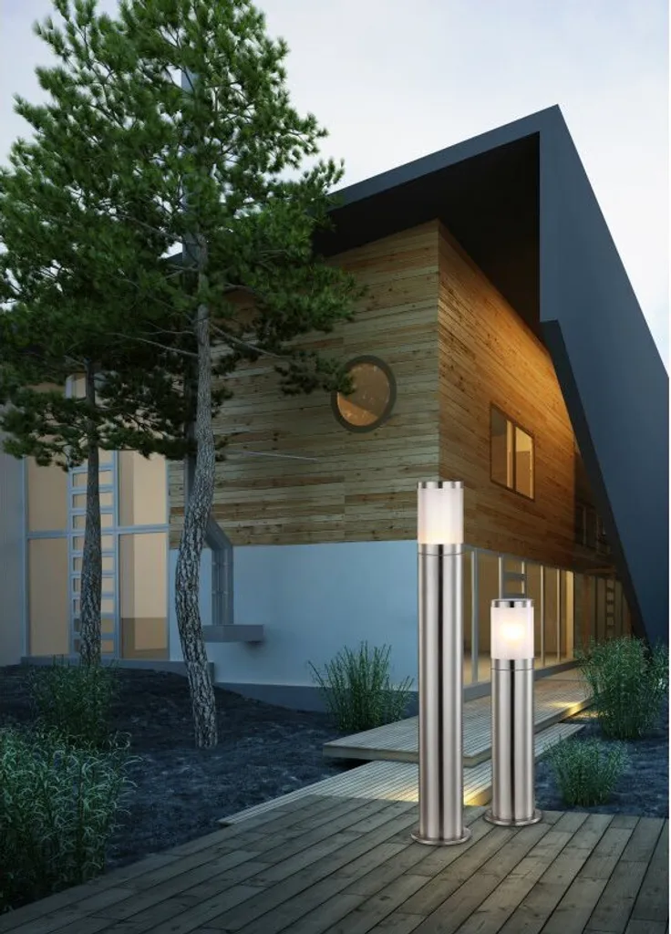 Lampada Moderna Globo Lighting per Terrazza e Giardino Inox E27 - 11