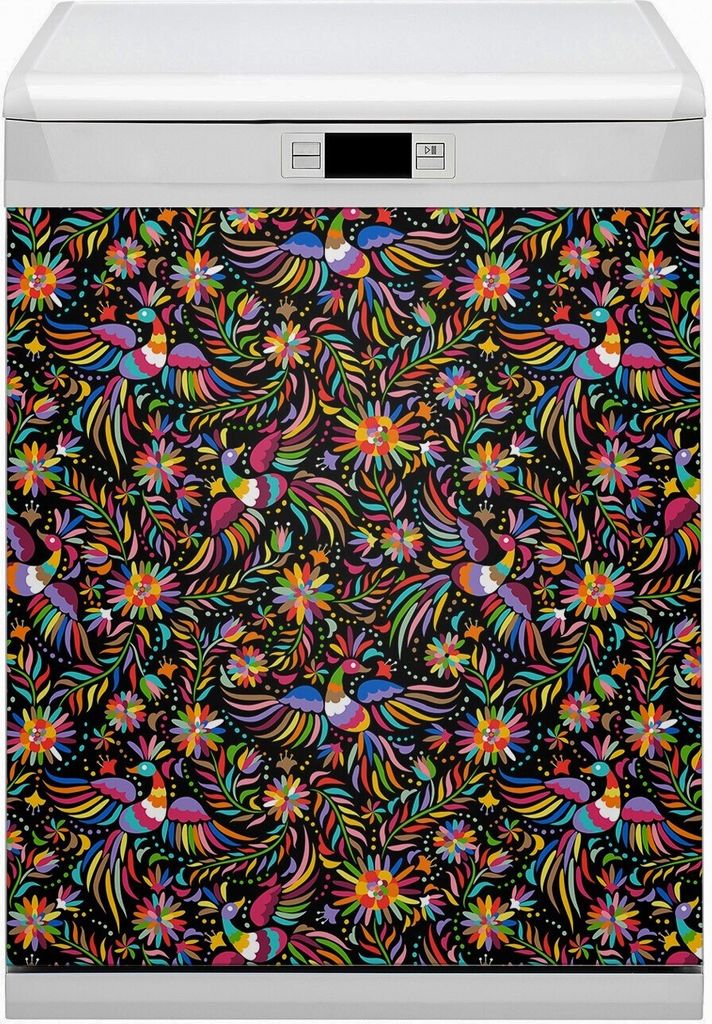 Magnete Küche Magnetmatte Magnet für Spülmaschine Abwaschbar Nachbildung 60x80 cm - Mexikanischer Stil