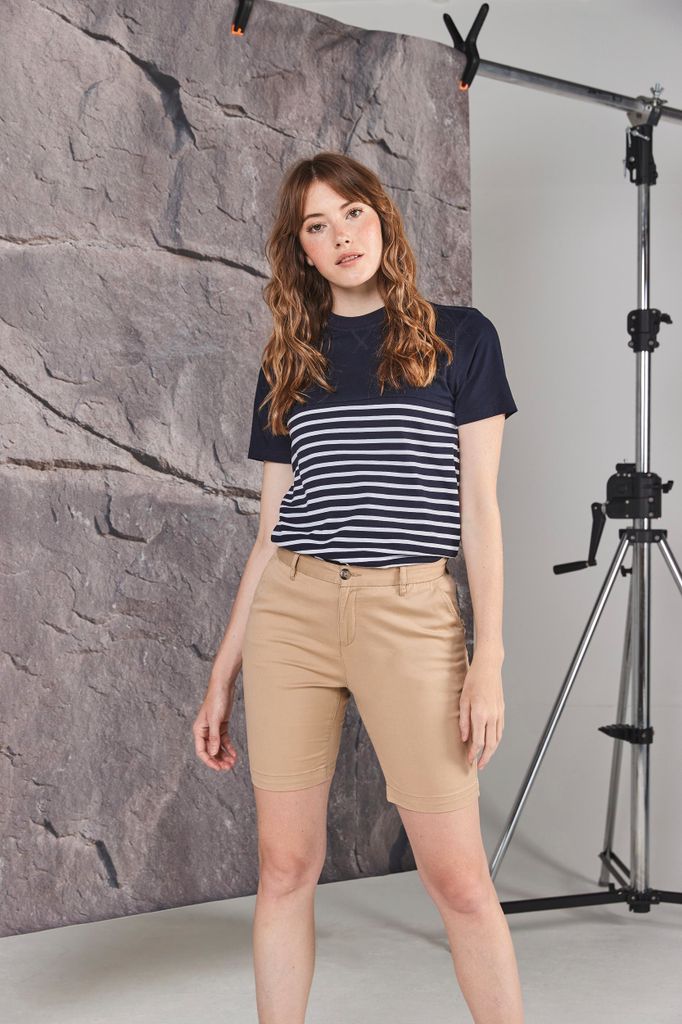 Front Row Ladies Stretch Chino Shorts
