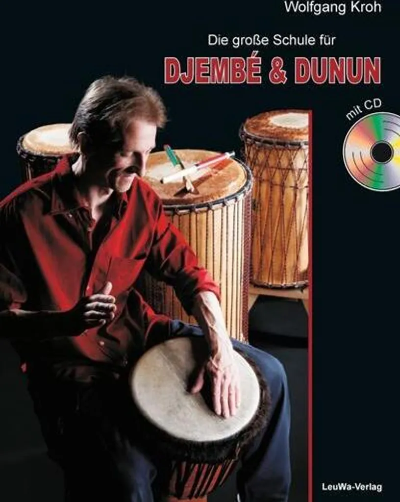 Livre d'apprentissage Percussion Africaine Djembé & Dunun avec CD Audio