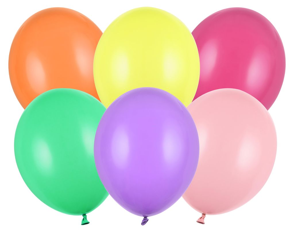 100 Stk. Luftballon Ø30cm "Uni Pastell" | Bunt  Mix Produktbild 