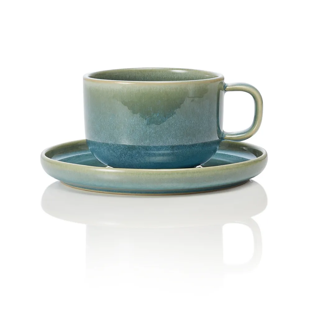 Tazza e piattino 275 ml, Serie: ROCKZZERO One Myrtle Green