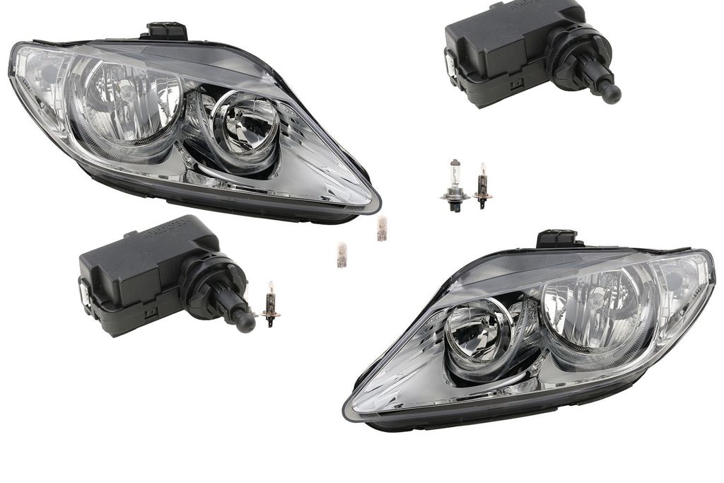 Johns, Scheinwerfer passend für Seat Exeo 12/08- mit Leuchtmitteln Set LR m. Stellmotor 1207203 1207936 1207204 5P0941295 13129840 93189095 3R1941...