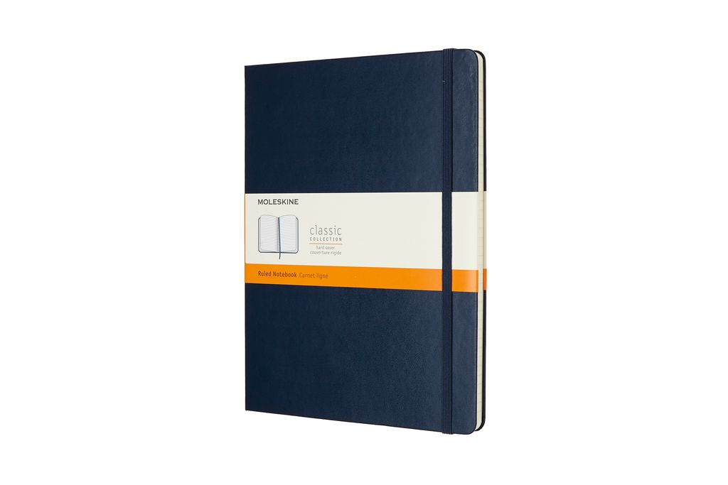 Moleskine Notizbuch Xlarge, Liniert, Hard Cover, Saphir
