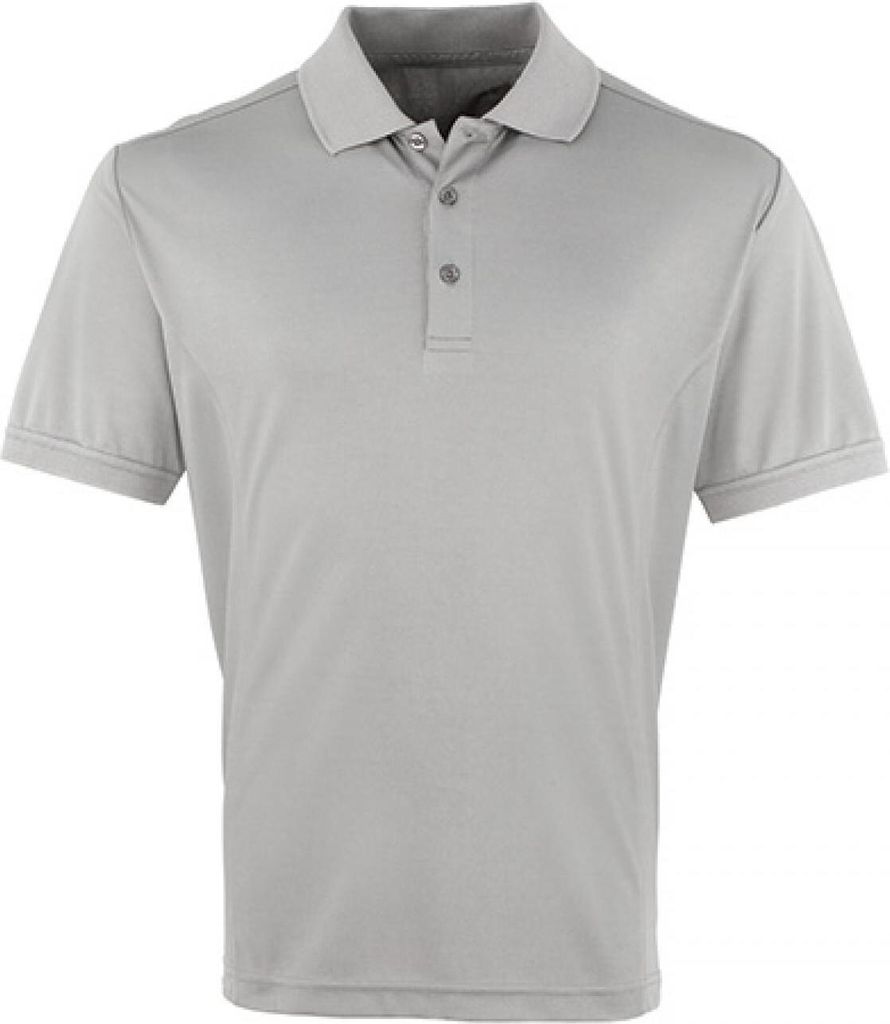 Premier Workwear PR615 | Herren Coolchecker Piqué Polo / Standard 100 - Farbe: Silver (ca. Pantone 428) - Größe: 3XL