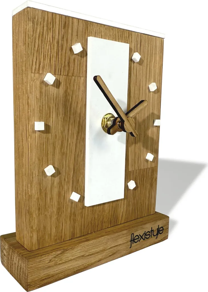 Horloge sur pied bois de chêne avec finition à l'huile naturelle - 185cm