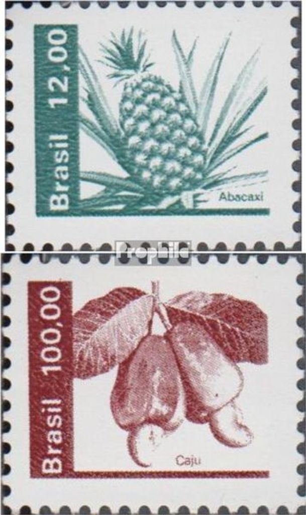 Briefmarken Brasilien 1981 Mi 1843-1844 (kompl.Ausg.) postfrisch Landwirtschaftliche Produkte