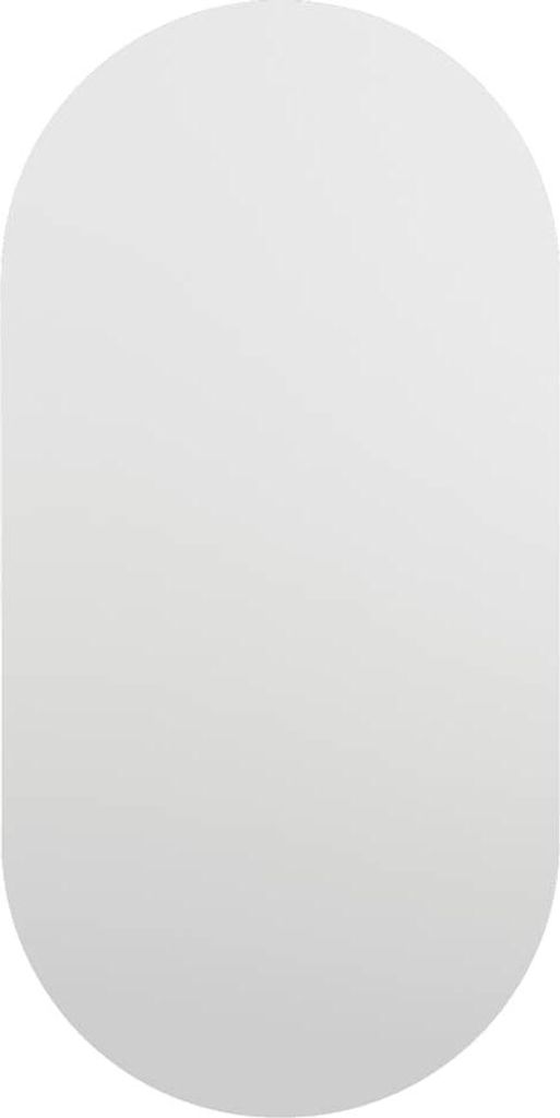 A plain white oval shape.