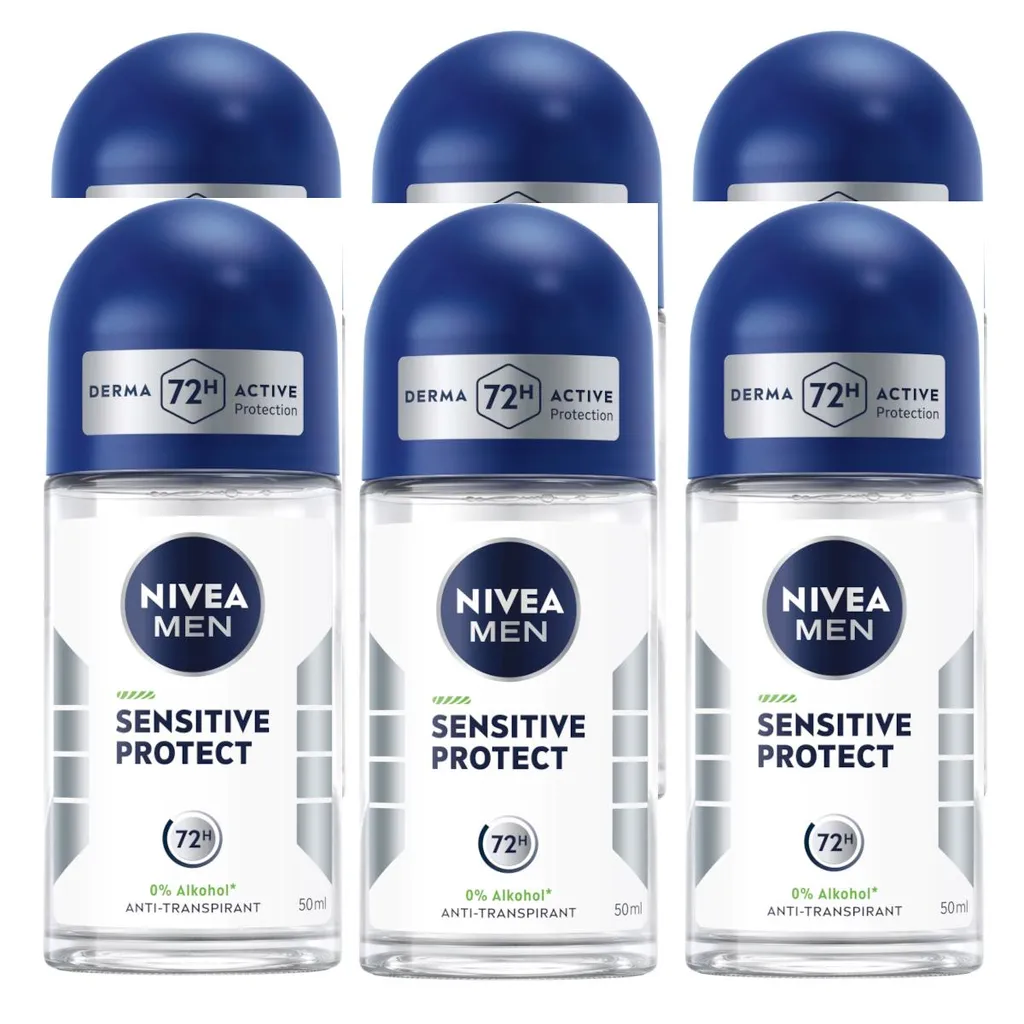 Nivea Men Deo Sensitive Protect Roll On Anti Transpirant 50ml confezione da 6 pz