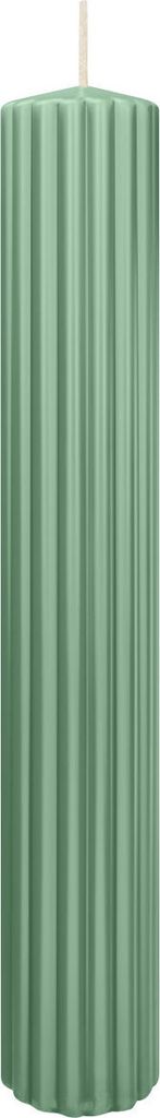 Rillen Kerzen Reseda 300 x Ø 45 mm, 4 Stück