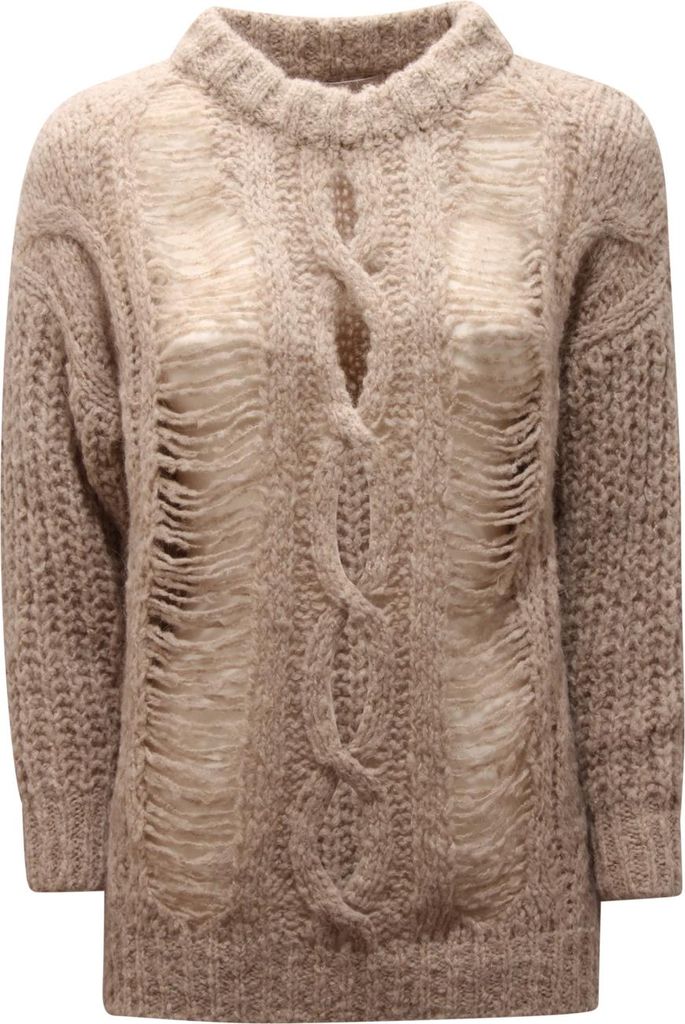 8048AQ maglione donna CROCHÈ woman sweater