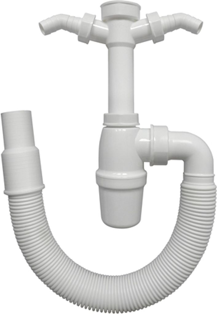 Flaschensiphon 1,5 Zoll mit flexiblem Anschlussrohr und Produktbild 