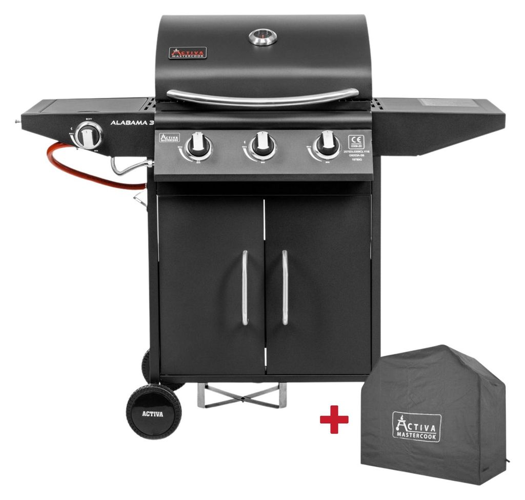 ACTIVA GRILL GAZOWY ALABAMA III 3+1 (9,6 + 3,2 kW) + Zdjęcie produktu 