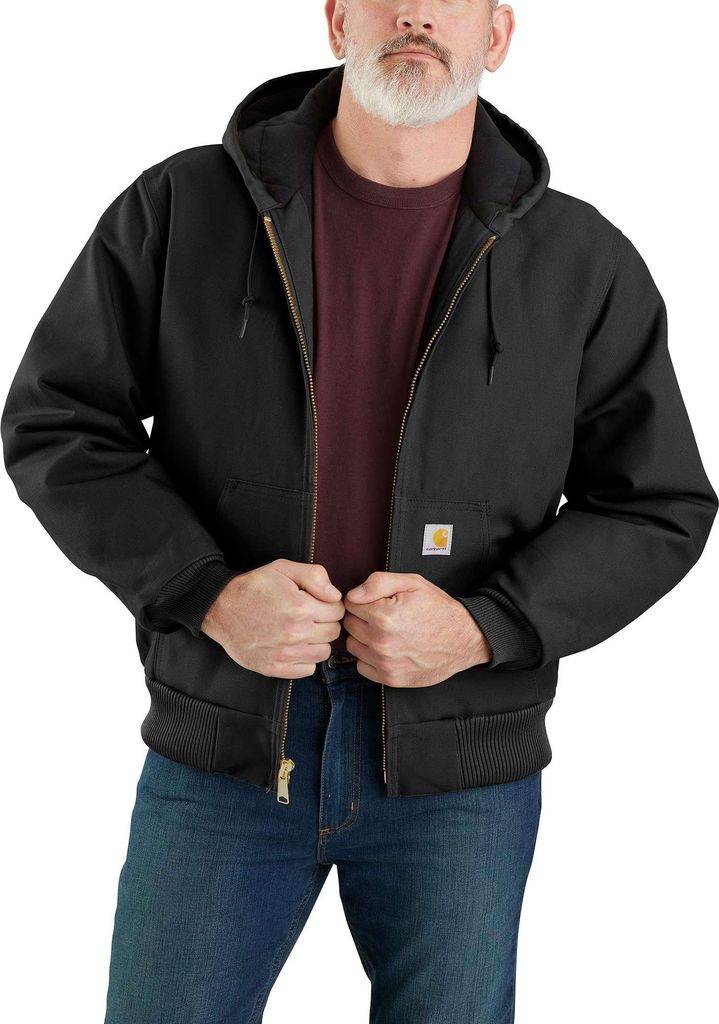 Carhartt Herren Jacke Insulated Flannel Active Jac | 106673, Farbe:black, Größe:S