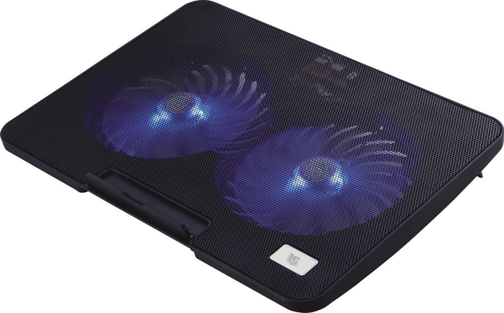 Notebook Kühler M9 Laptop Cooling Pad 2x Lüfter 2x USB Ultrabook 14"-17"