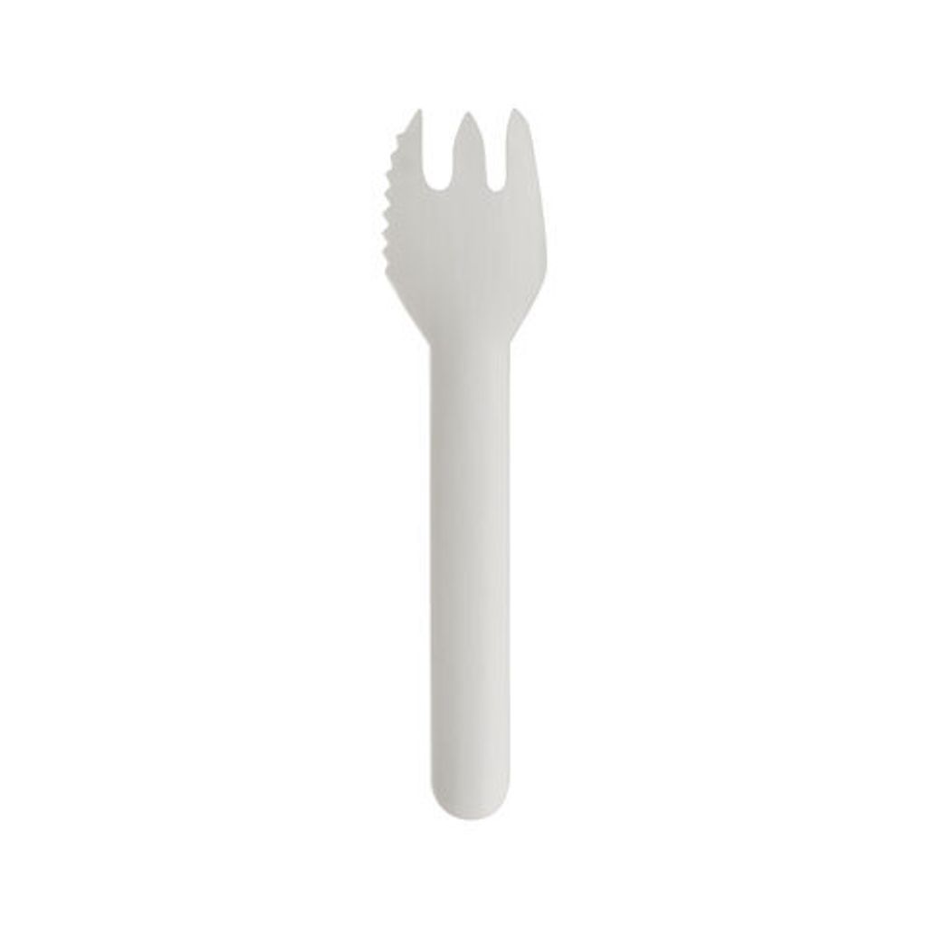 300x PAPSTAR 'pure' Kuchengabeln Snackgabeln aus Papier 12,7 cm weiss