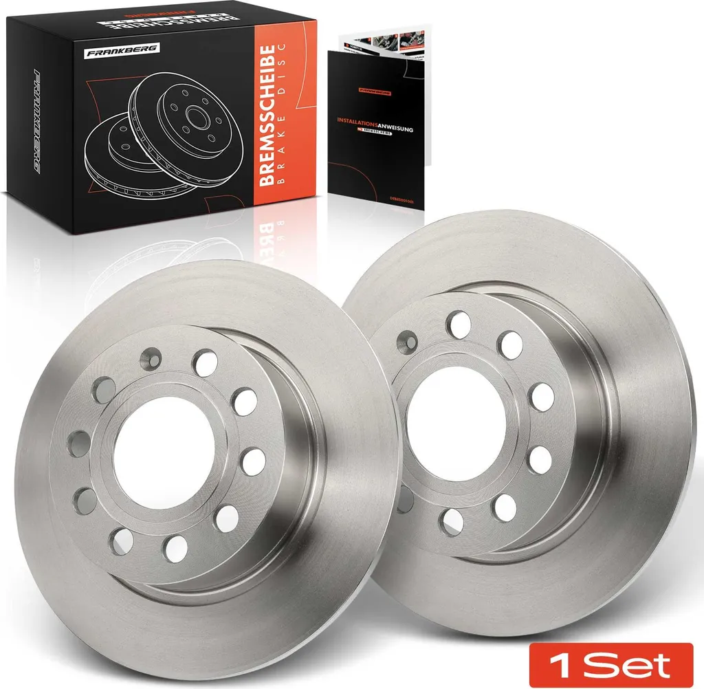 Paire de Disques de Frein Arrière Neufs pour VW Caddy MPV et Scirocco