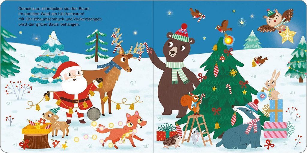 Mein blinkendes Soundbuch - Weihnachten im Wald Image du produit 