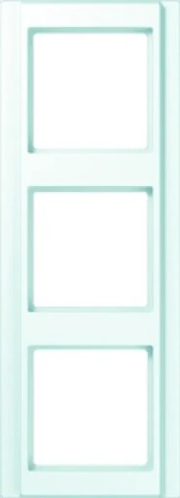 Plaque triple pour interrupteurs Jung A 583 WW - Solution 3 postes blanc - 2