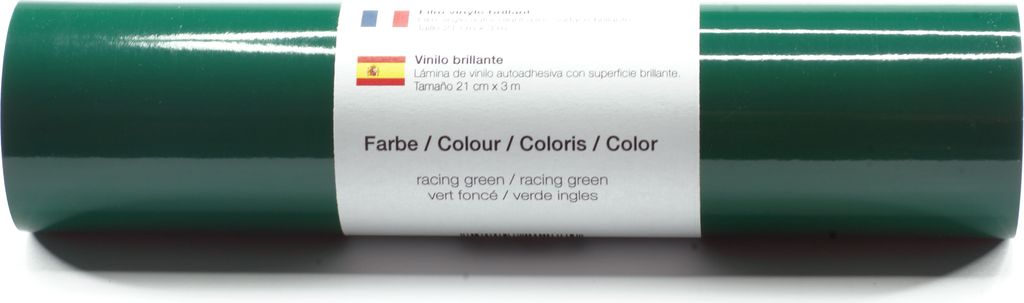Kreativplotter Vinylfolie glänzend RACING-GREEN 21x300 cm