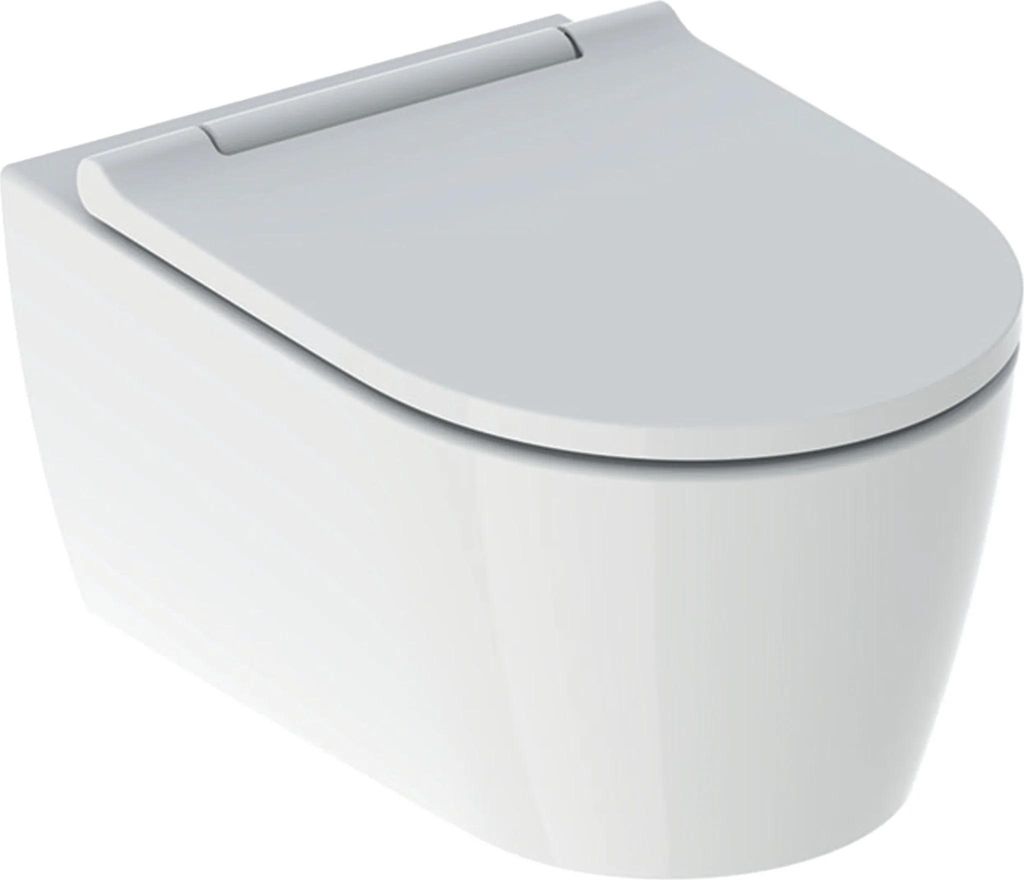 Geberit ONE Wand-WC Tiefspüler wandhängend, TurboFlush, mit WC-Sitz mit Absenkautomatik, 500.201.01.1