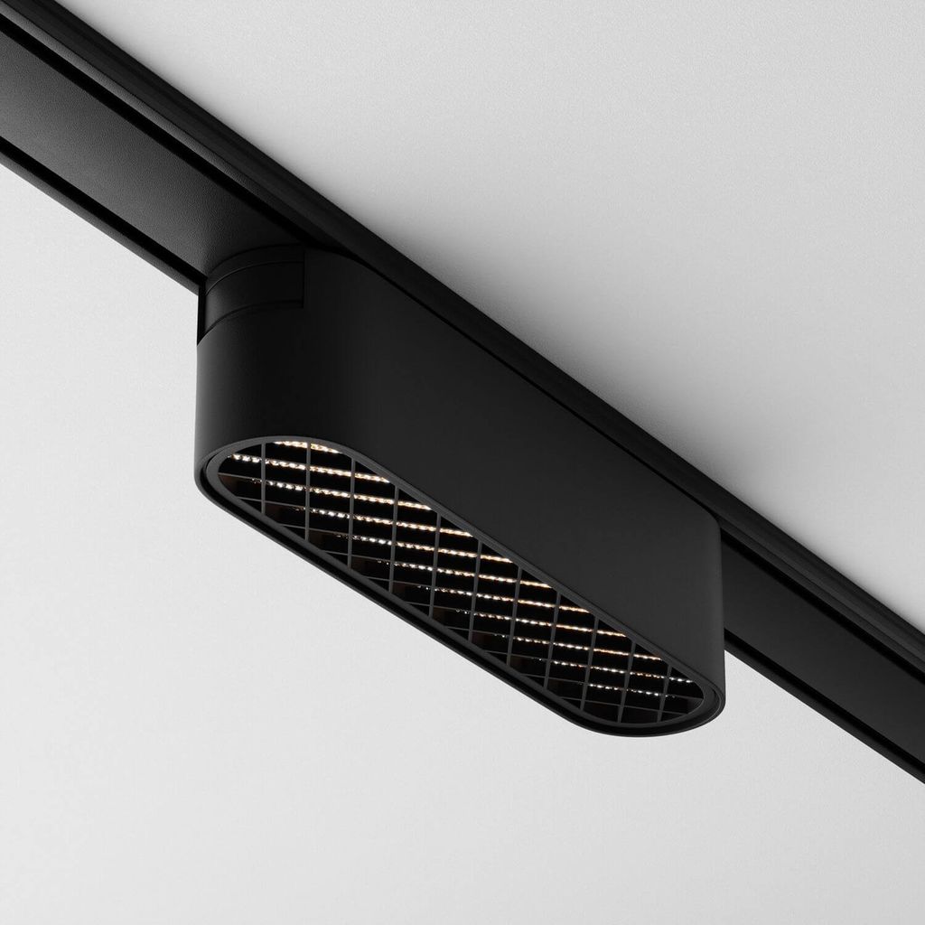 Maytoni Basis Grid Magnet-Schinensystem RADITY 48V LED Stromschienenleuchte 6W 3000K Schwarz 90Ra Warmweiss