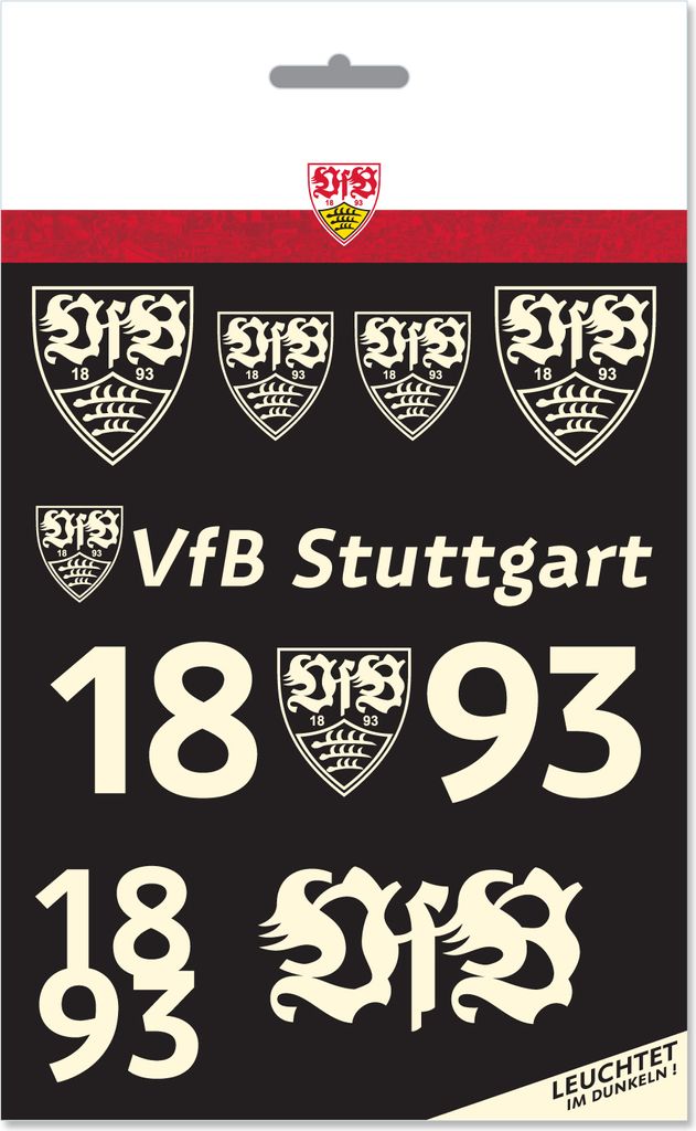 VfB Stuttgart Leuchtaufkleber Set Produktbild 
