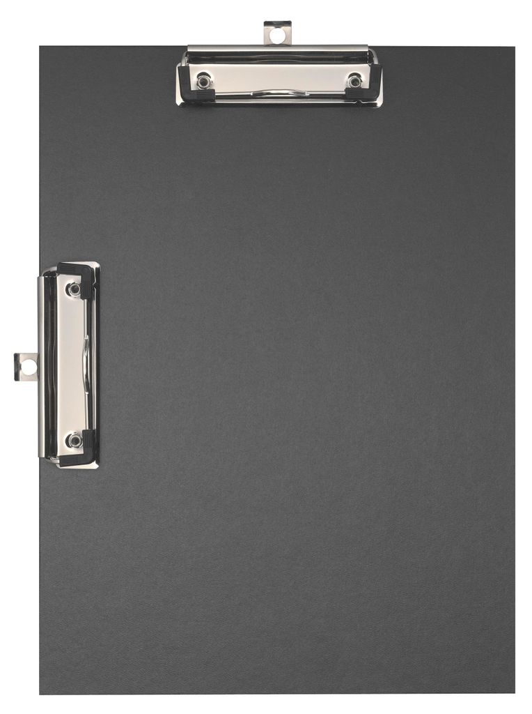 Exacompta Klemmbrett mit beschichtetem Doppelclip 23x32 cm A4 schwarz