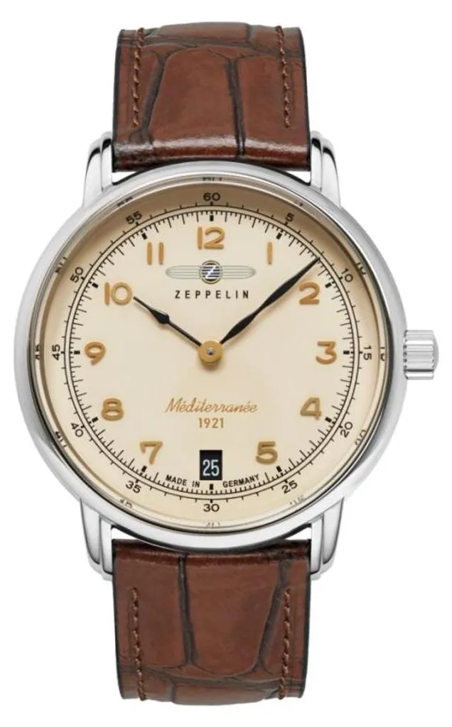 Montre femme Zeppelin 96415 élégante avec cadran nacre et mouvement quartz