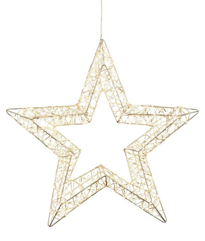 Luca Lighting Hangende Ster Kerstverlichting Zilver Warm Productafbeelding 