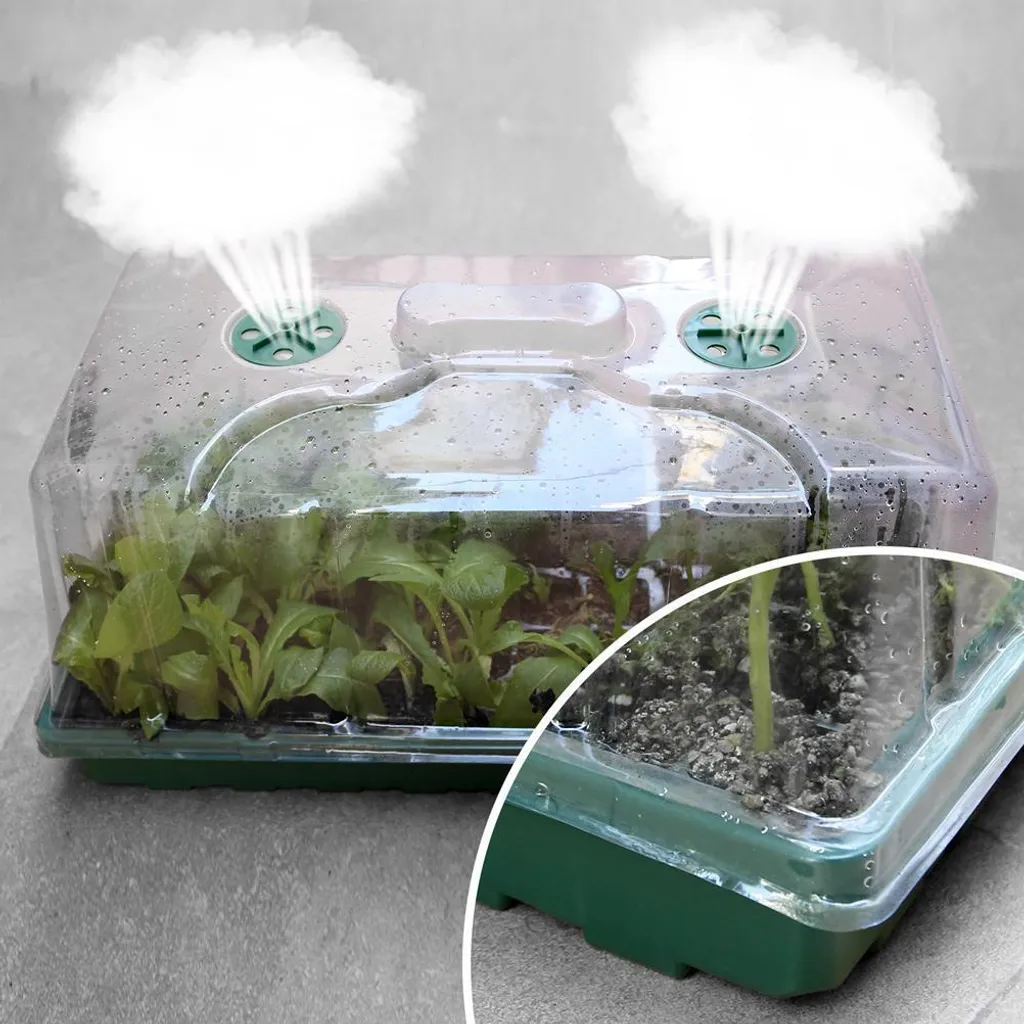 Plateau de Semis avec Valve de Ventilation - Set de 6 Kits de Germination