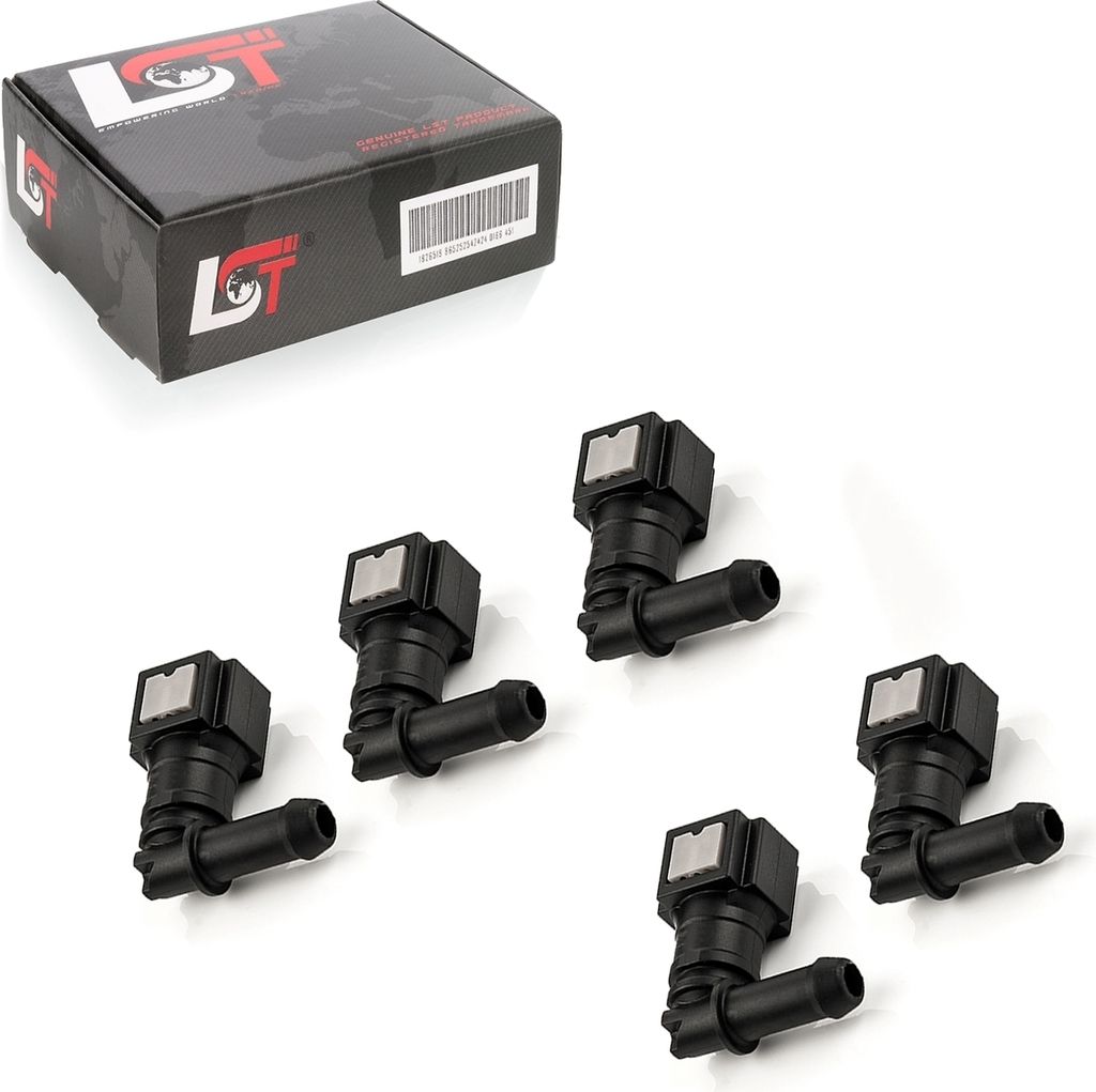 5x Schnellverschluss Kraftstoffleitung Kupplung L-Stück 6,3x8mm für OPEL VOLVO