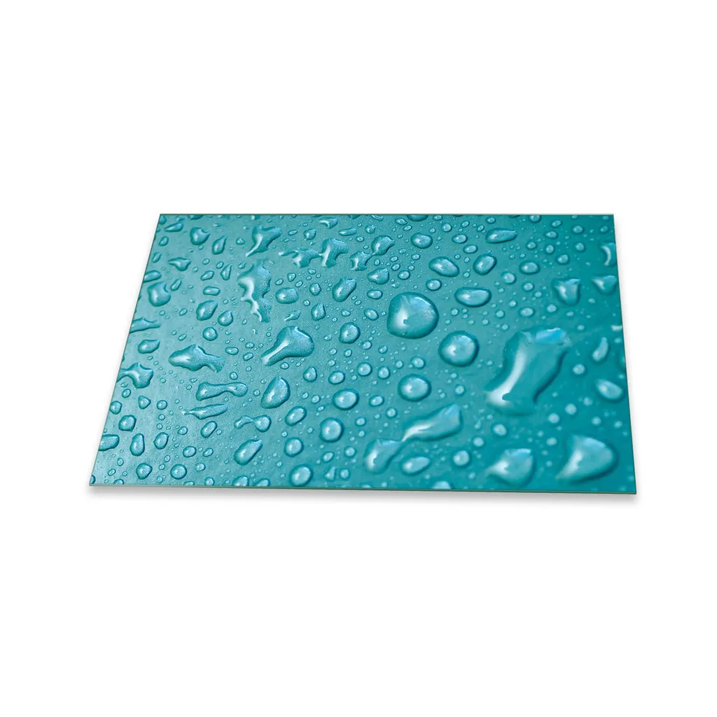Piastra Copertura Piano Cottura Ceramica 80x52 Vetro Blu Naturale